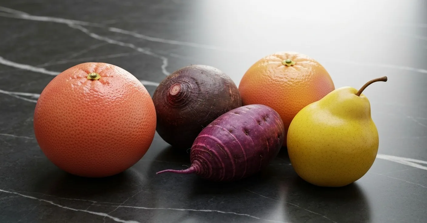 Psyllium husk powder in a small glass dish beside a measuring spoon.