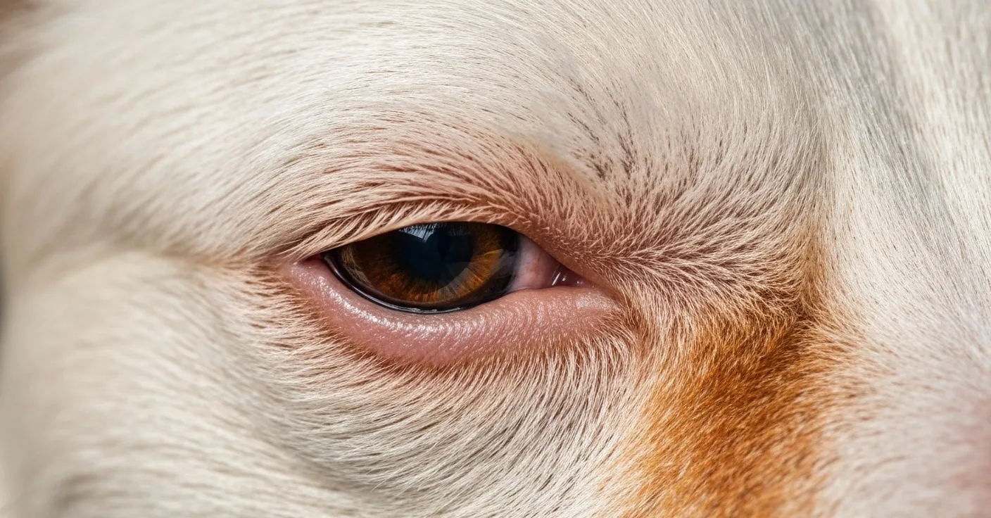 Side-by-side comparison of normal canine skull anatomy versus brachycephalic skull, highlighting the nasolacrimal duct pathway in each.